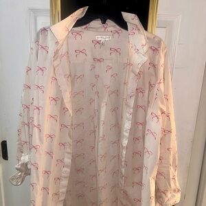 Button up lounge top